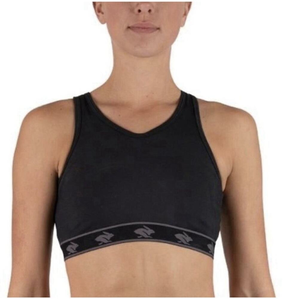 Rabbit UtiliBRA-vo Sports Bra S Black Phone Pocket Running Gorpcore Athleisure
